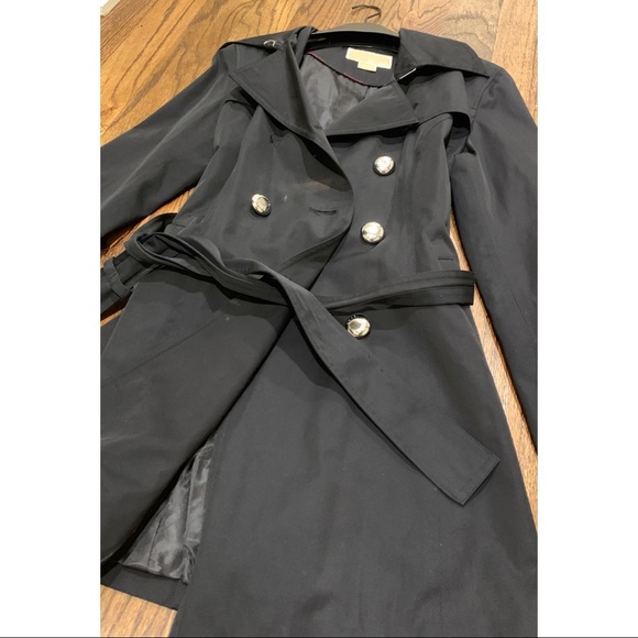 michael kors black trench